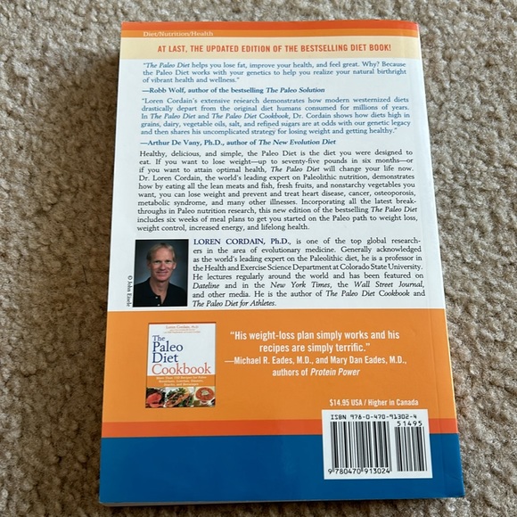 The Paleo Diet by Loren Cordain, Ph.D. Book like new! - Picture 3 of 8